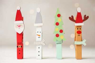 Décoration de Noël Bricolage en bois créatif Calendrier pour