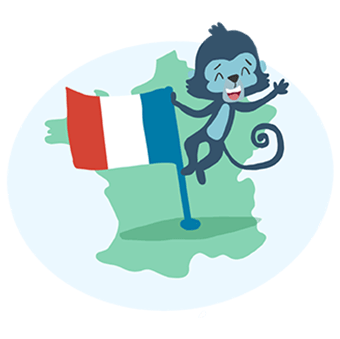 Touk et le drapeau français