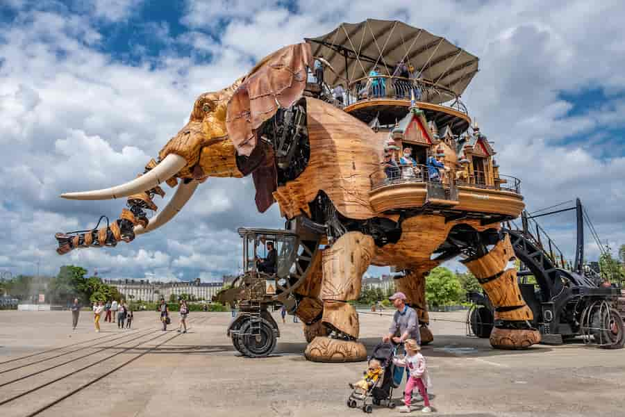 Galerie des Machines à Nantes visite avec enfants