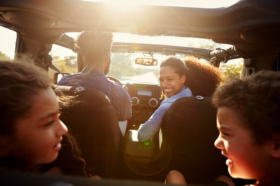 Voyager en voiture en famille